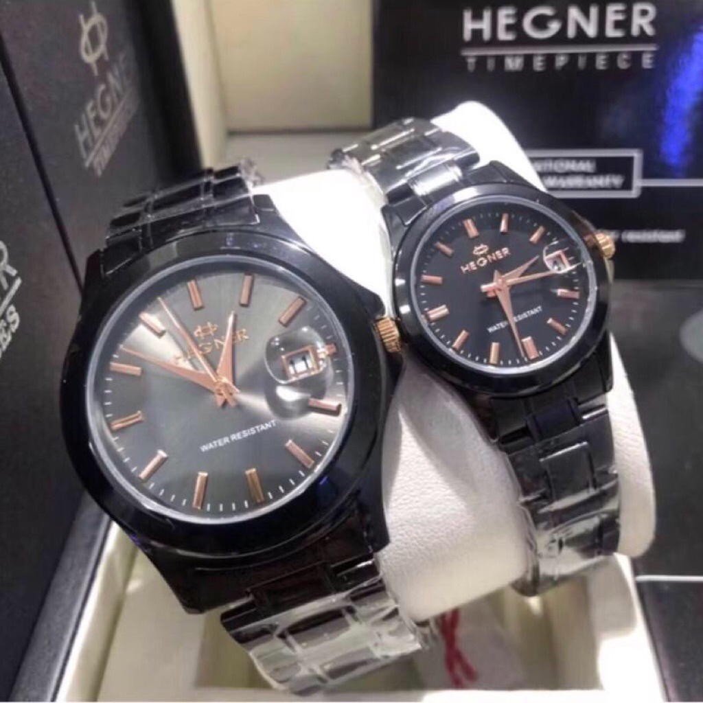JAM TANGAN COUPLE HEGNER 223G-1 - 223L-1 / HW 223G-1 - 223L-1 / HEGNER 223 RANTAI [ORIGINAL]