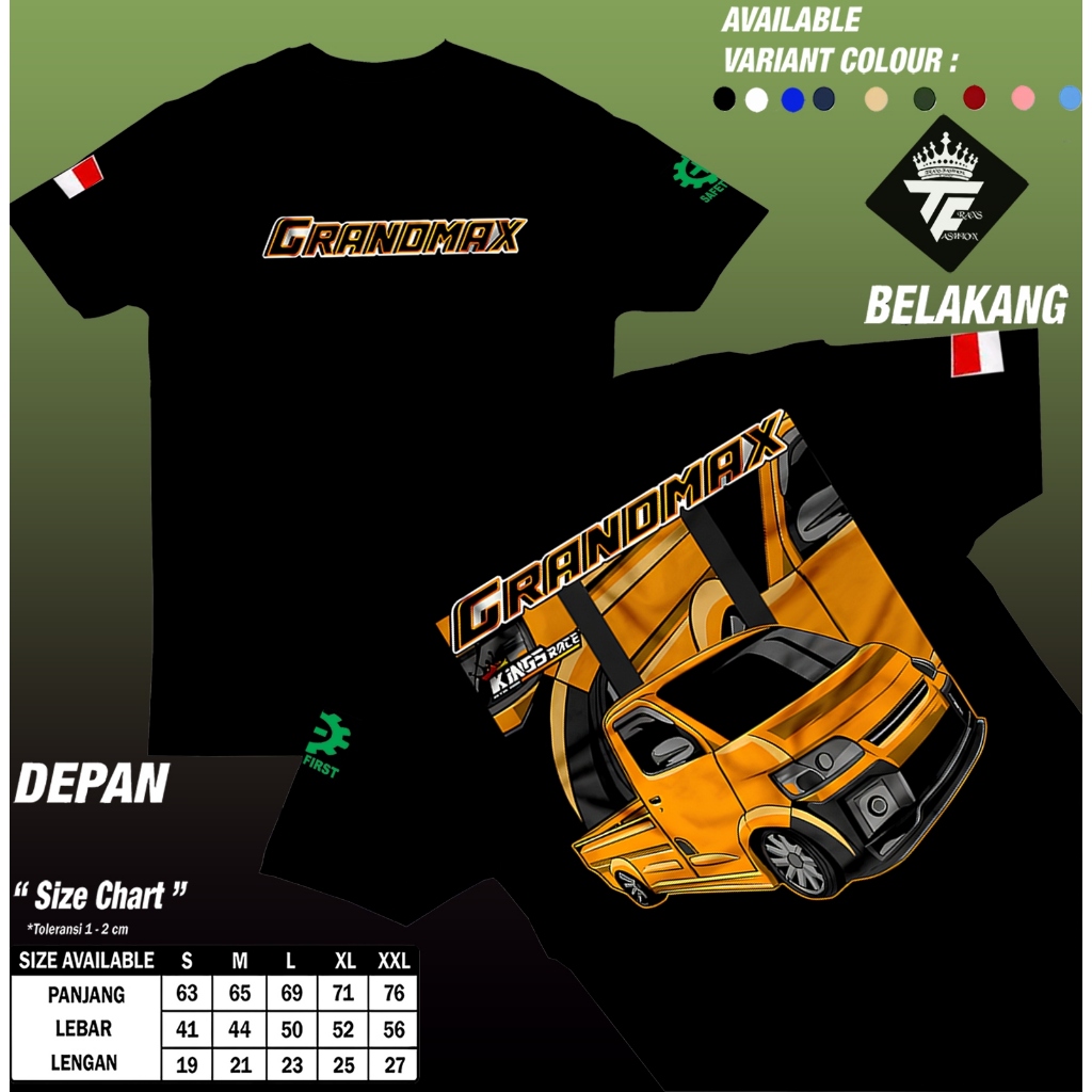 Trans Fashion Kaos Pick Up Grand Max | Kaos Driver Muda | Kaos Racing Otomotif