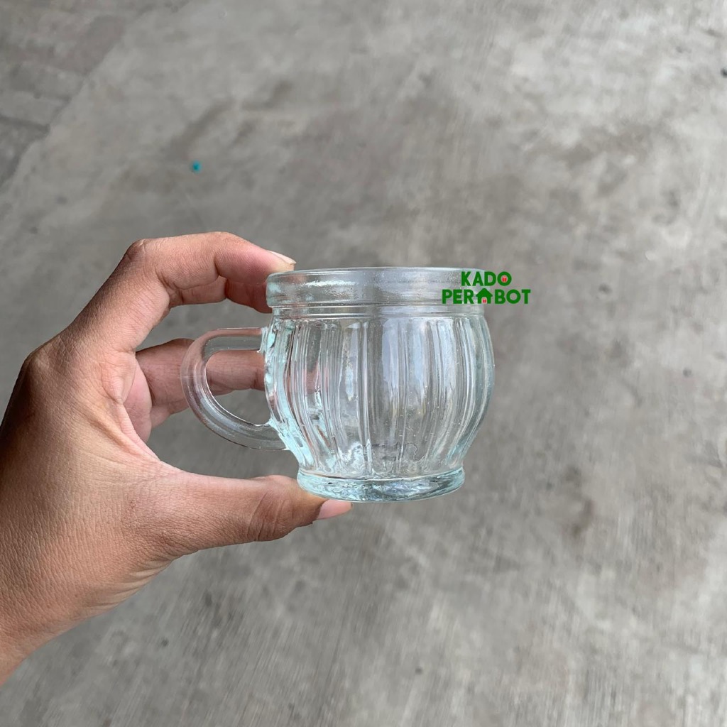 Sloki Gagang Gendut - Gelas Mini - Cangkir Kaca Mini - Cangkir Mini - Sloki One Shot