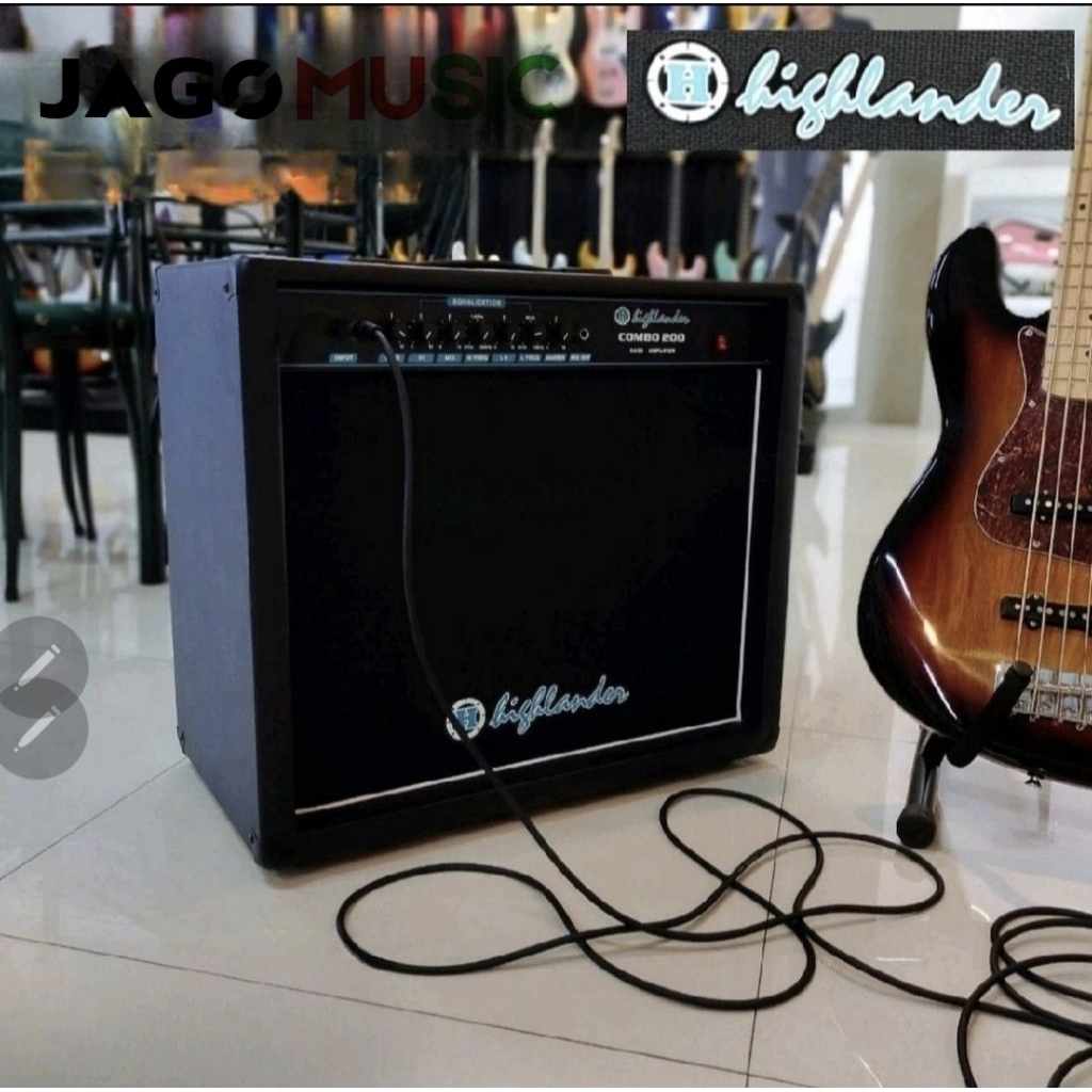 HIGHLANDER COMBO200 Combo 200 Bass Amplifier Bass Ampli 12 inch PreOut