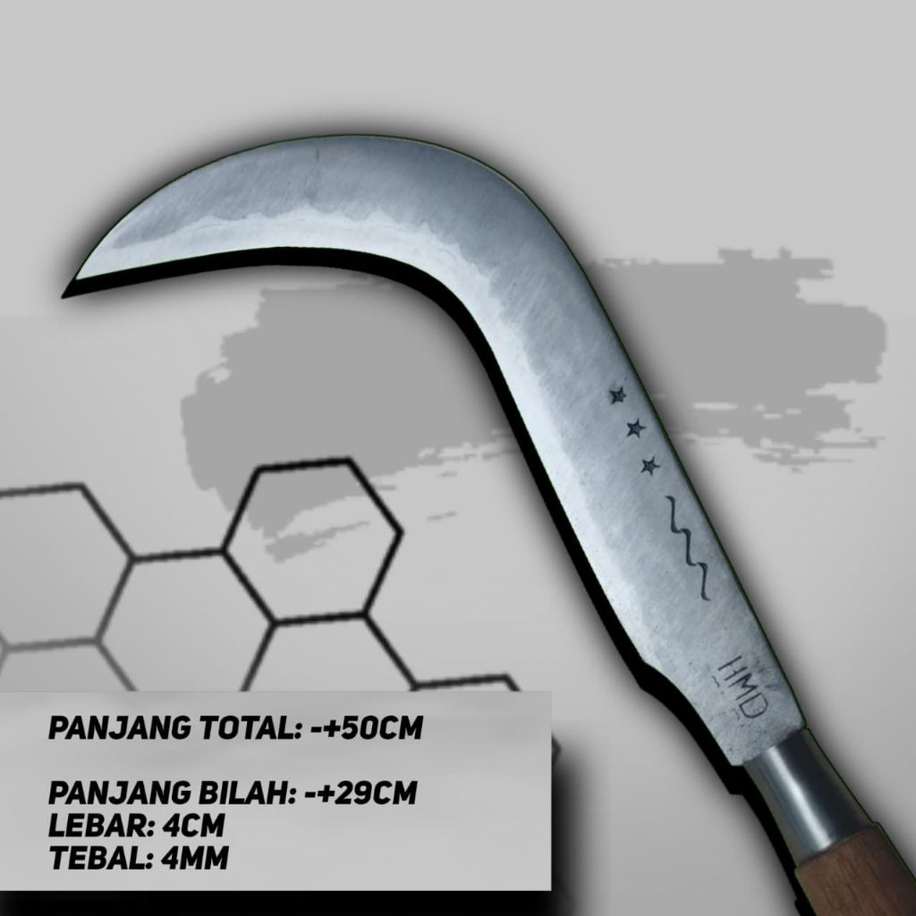 Arit, sabit ndoret atau candong bahan baja wilis isen lapis 3 super!!! sudah asahan tinggal pakai