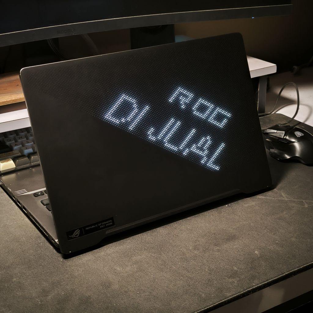 ROG Zephyrus G14 Anime Matrix Ryzen 7 5800H + RTX 3050 Ti