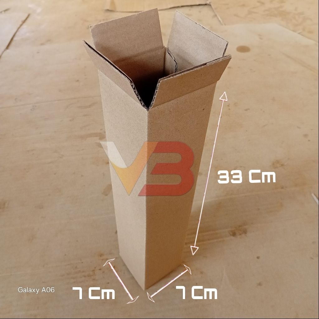 Kardus Packing, Ukuran 7x7x33Cm Kardus Polos, Kardus Murah, Kardus Besar,Kardus Kecil