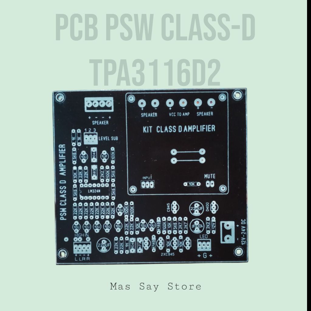 PCB PSW Class-D TPA3116D2 Vol.3 Final Vers