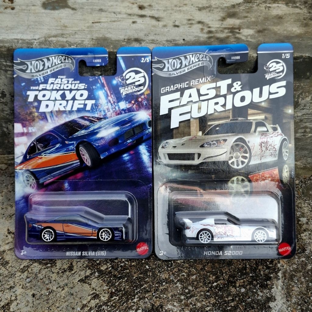 Paket Hot Wheels Nissan Silvia S15 Tokyo Drift + Honda S2000 Graphic Remix