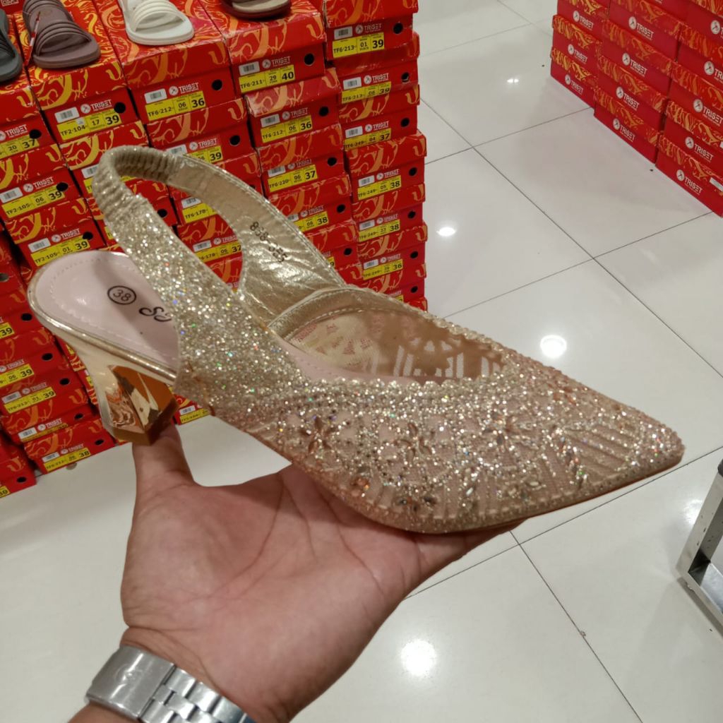 ST MORITZ HEELS BUSTONG - HEELS WANITA SLINGBACK - ORIGINAL