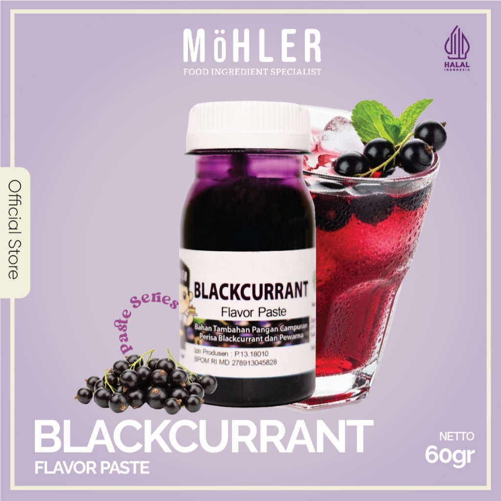 MOHLER Pasta perisa pewarna BLACKCURRANT