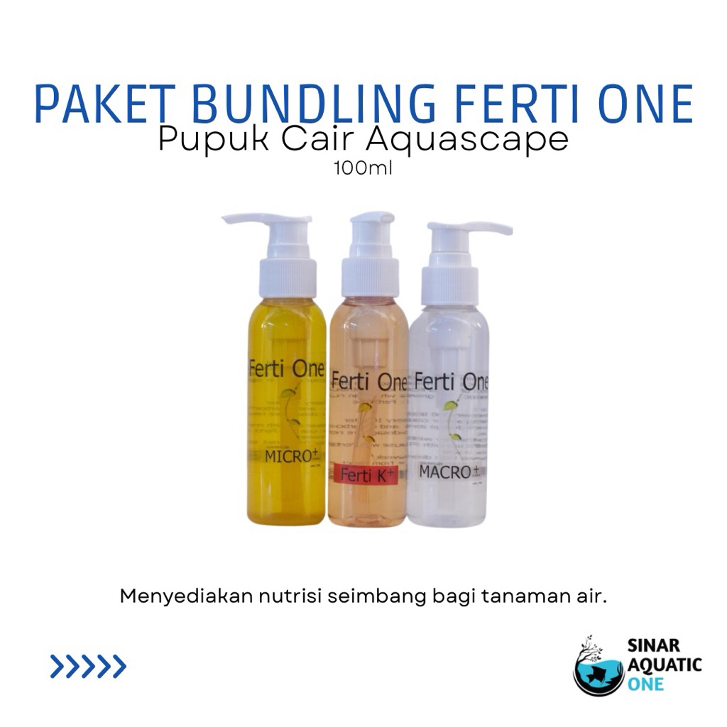 Paket Pupuk Cair Aquascape Ferti One / Pupuk Cair Aquascape Aquarium 100ml