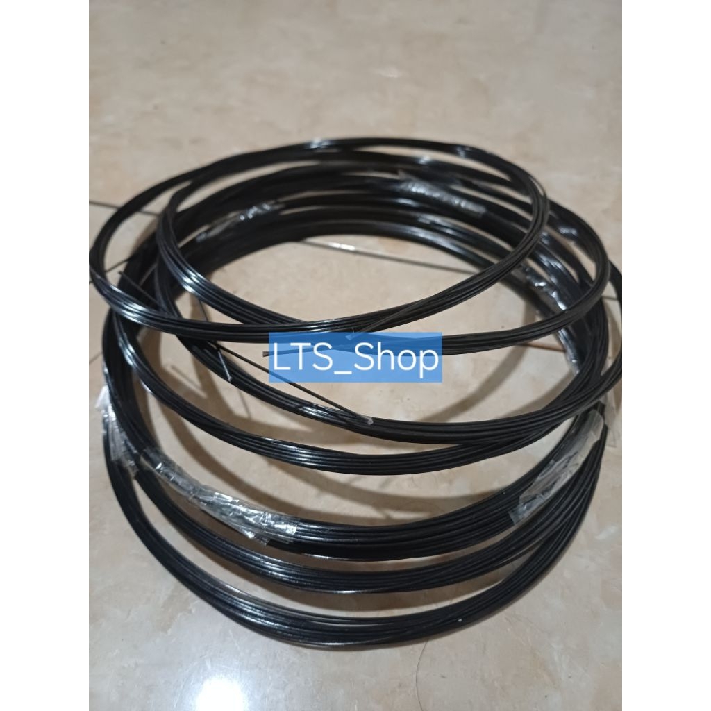 RUJI FIBER IMPORT HITAM GLOSSY JERUJI FIBER HITAM 1MM, 1.3MM, 1.5MM, 1.8MM, 2MM