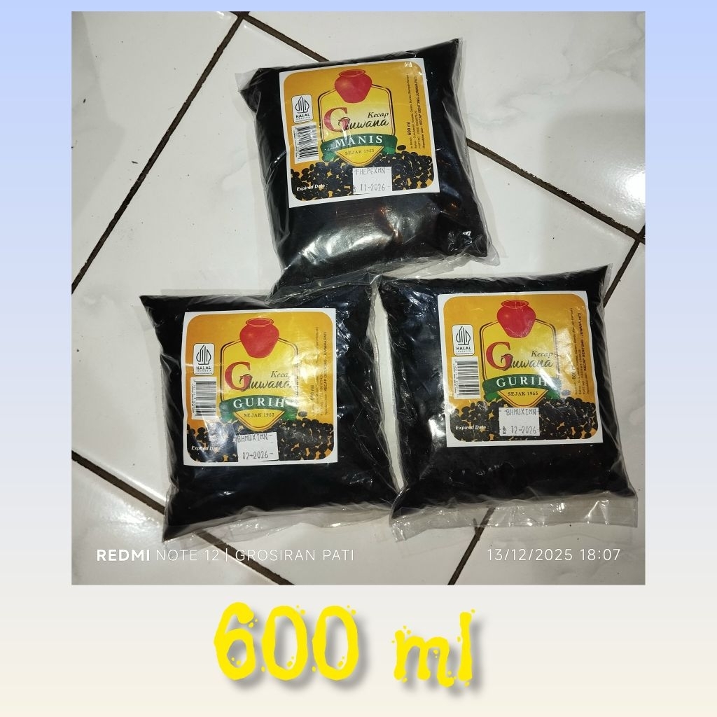 KECAP GENTONG  600 ML KHAS JUWANA