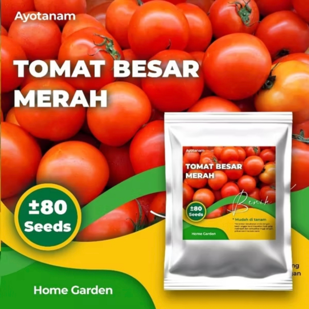 Benih Tomat Besar Merah Isi ± 80 Benih