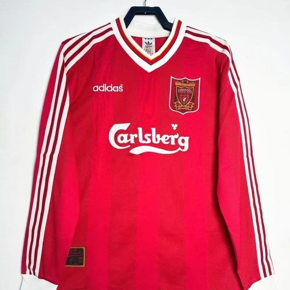 1995-96 Liverpool Home Long Sleeve Football Jersey