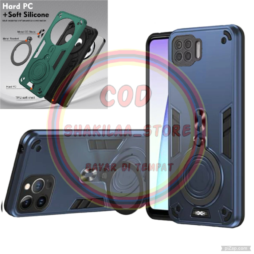 CASING HP UNTUK OPPO RENO 4F SOFTCASE ROBOT STANDING HIT RING DENGAN PELINDUNG CAMERA TERBARU