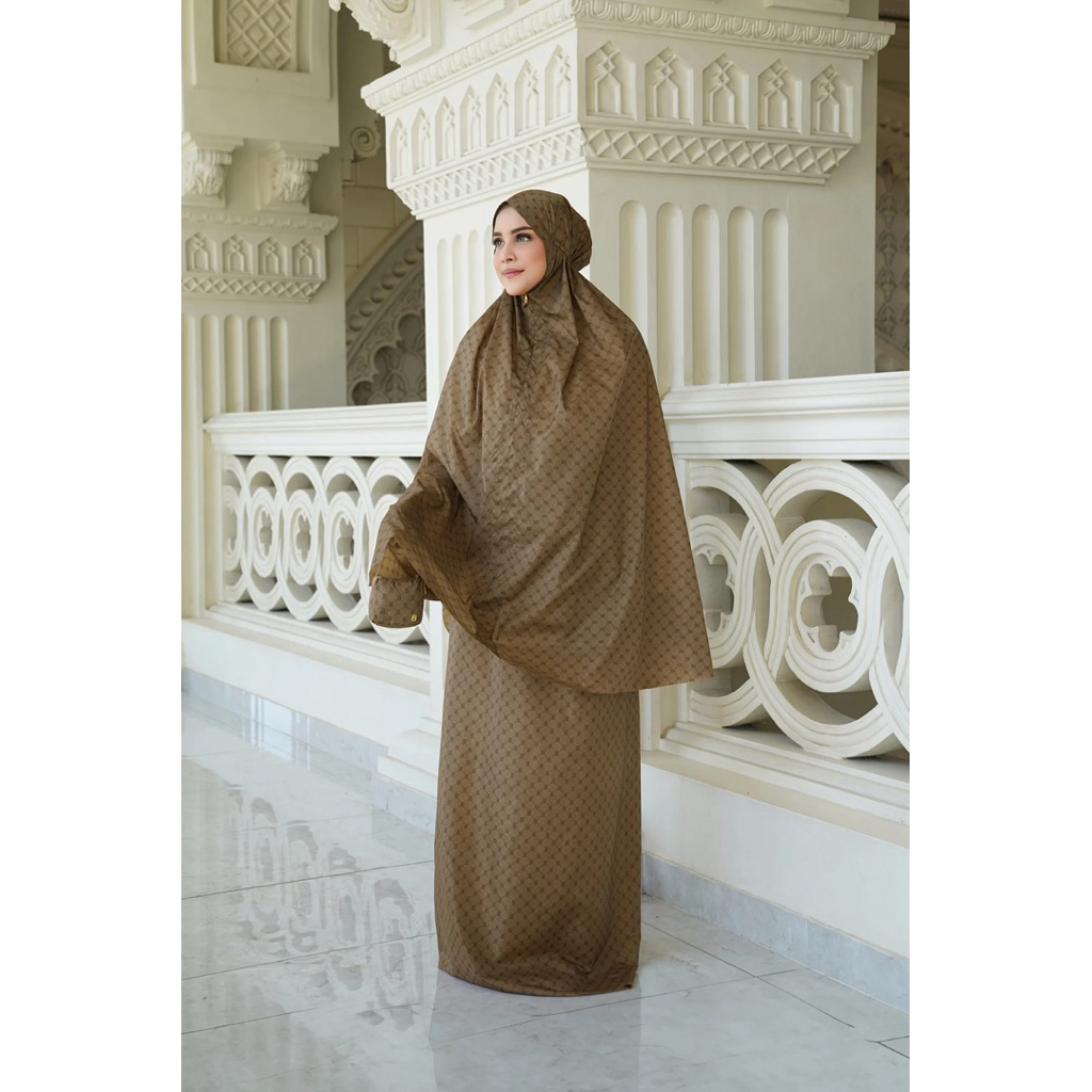 BUTTONSCARVES Monogram Mini Capsule Prayer Robe - Tan