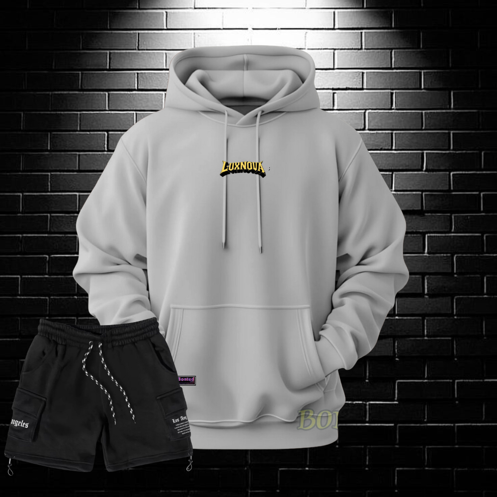 Oneset Hoodie yoanaapparel  Celana Pendek Cargo Satu Stel Pria Wanita Distro Stelan Sweater Celana K