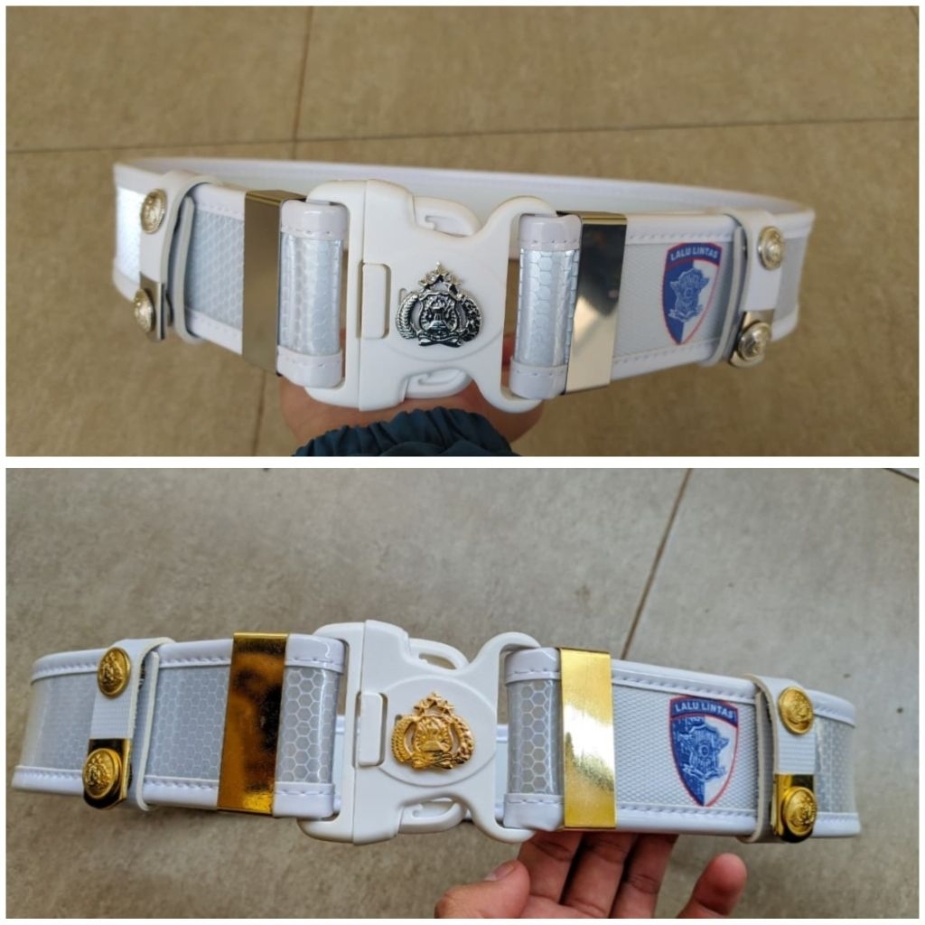 Sabuk Kopel Lantas Polantas Polri Model terbaru full emboss motif tawon merek karstek original | ika