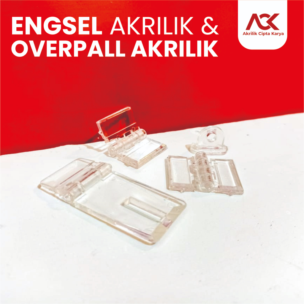 Engsel Akrilik Transparan | Engsel Lemari & Box Akrilik | Aksesoris Akrilik Berkualitas Engsel Akril