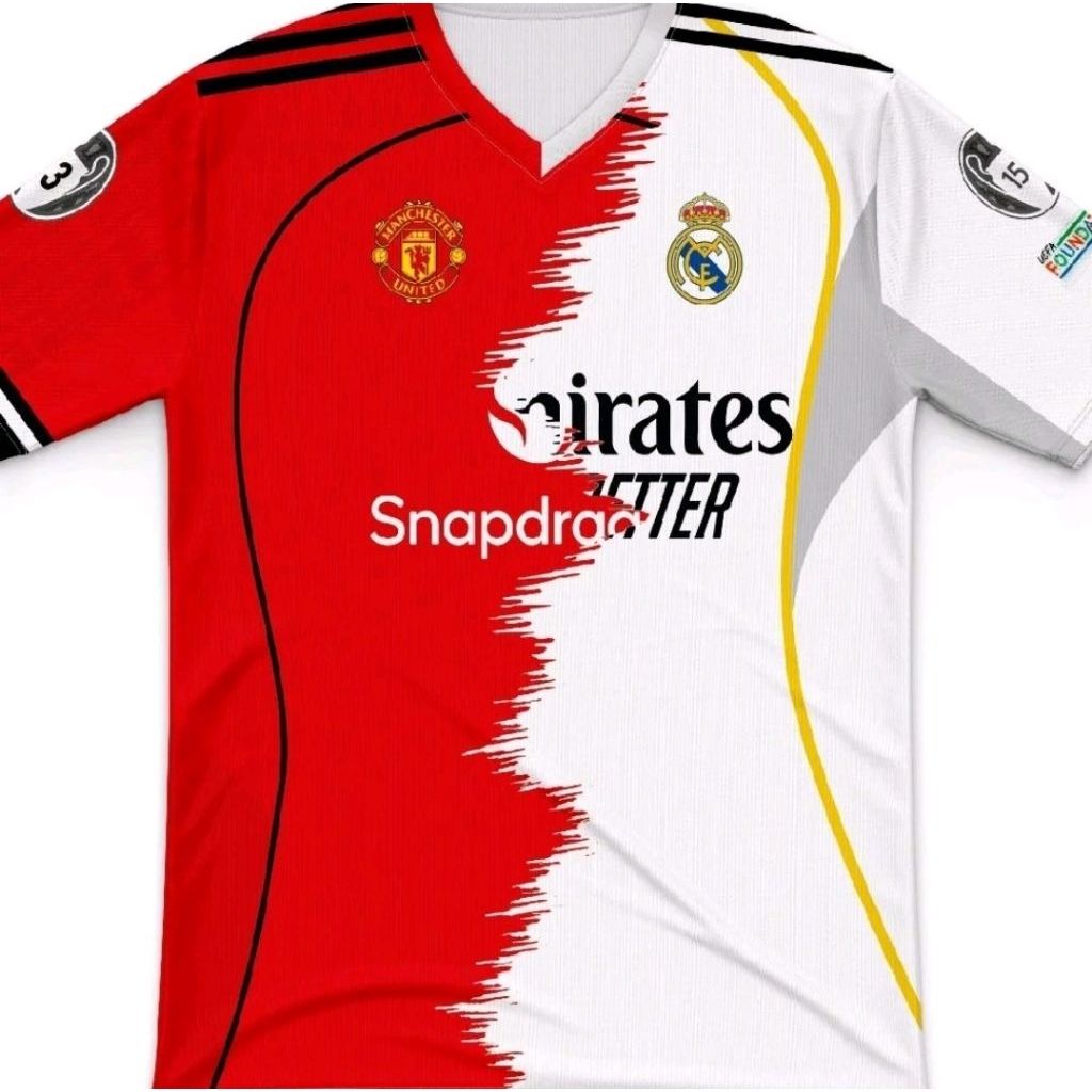 Jersey R34L M4drid X Mnchster United setan merah Hala madrid Madridista 2025-2026 New