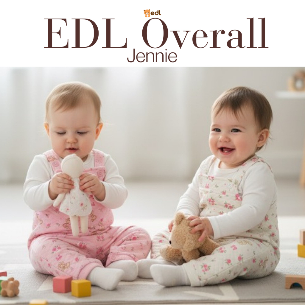 EDL Baby - Overall Baby Katun Bayi Perempuan usia 0-18 bulan / Jennie Overall