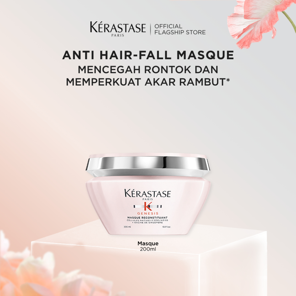 Kerastase Genesis Hair Mask 200ml Anti Hair Fall Hair Mask - Masker Rambut untuk Rambut Rapuh & Muda