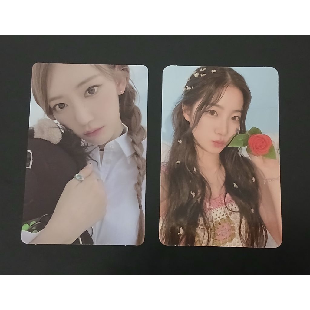 [CLEARANCE SALE] PHOTOCARD LE SSERAFIM OFFICIAL KAZUHA, SAKURA AQUAMARINE, COMPACT BONEKA