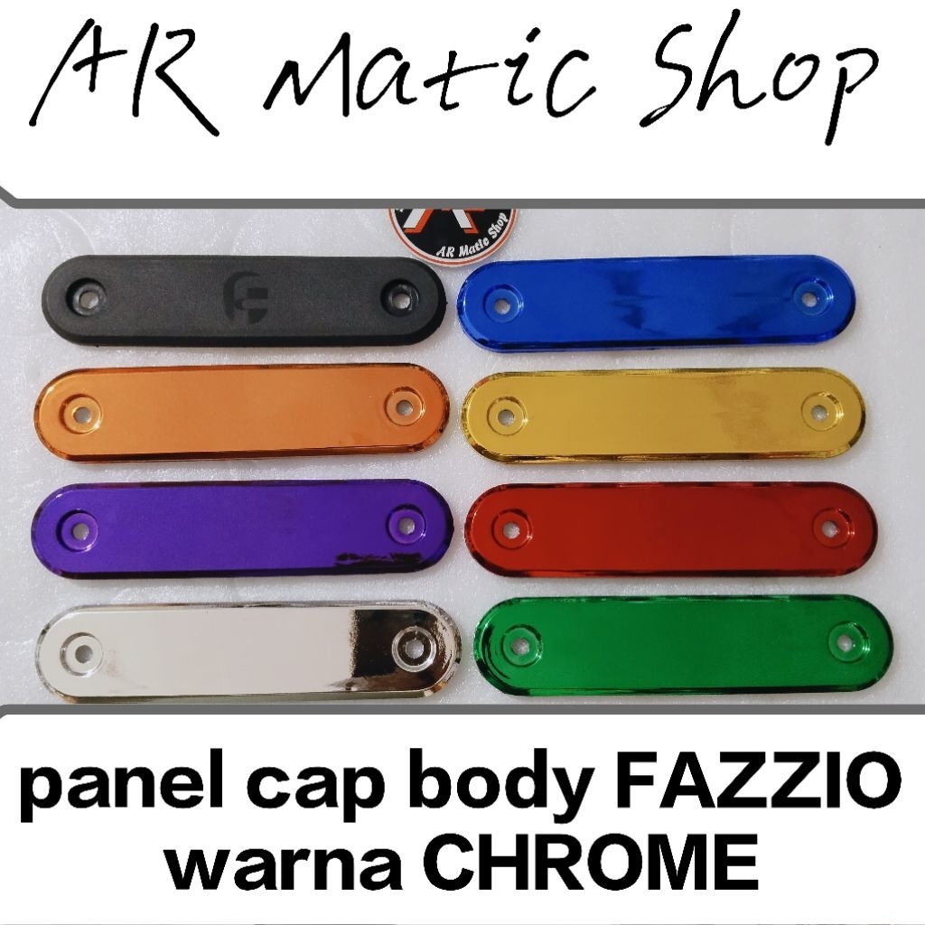 cover panel fazzio garnish fazzio tutup cap body samping FAZZIO plastik abs kwalitas premuim CHROME