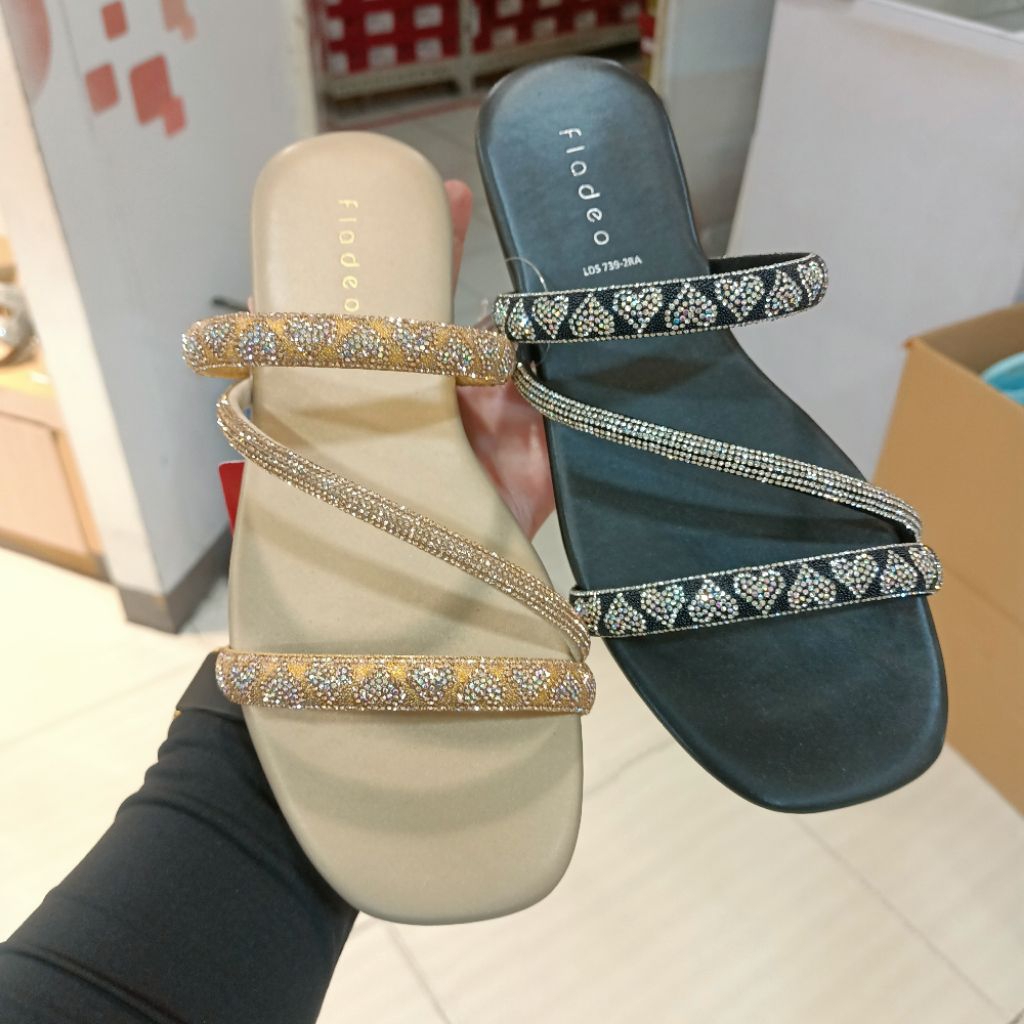 sandal flat wanita FLADEO original