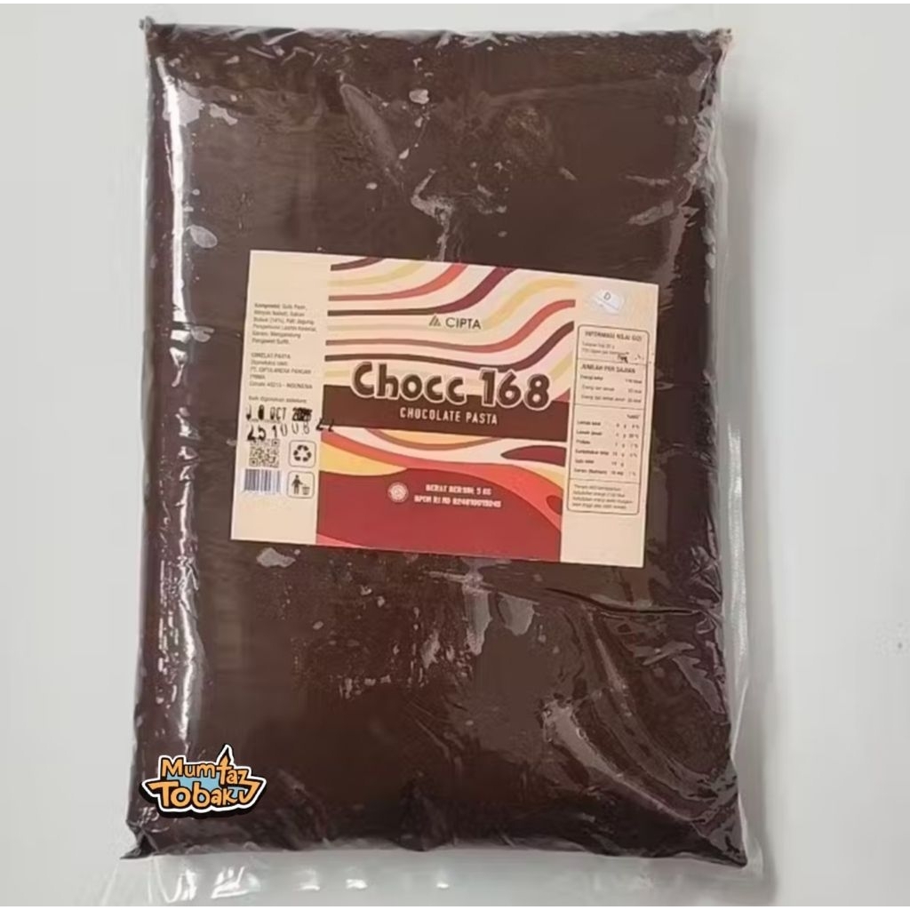 Chocc 168 Pasta Coklat 5 Kg / Selai Coklat / Coklat Filling / Coklat Olesan