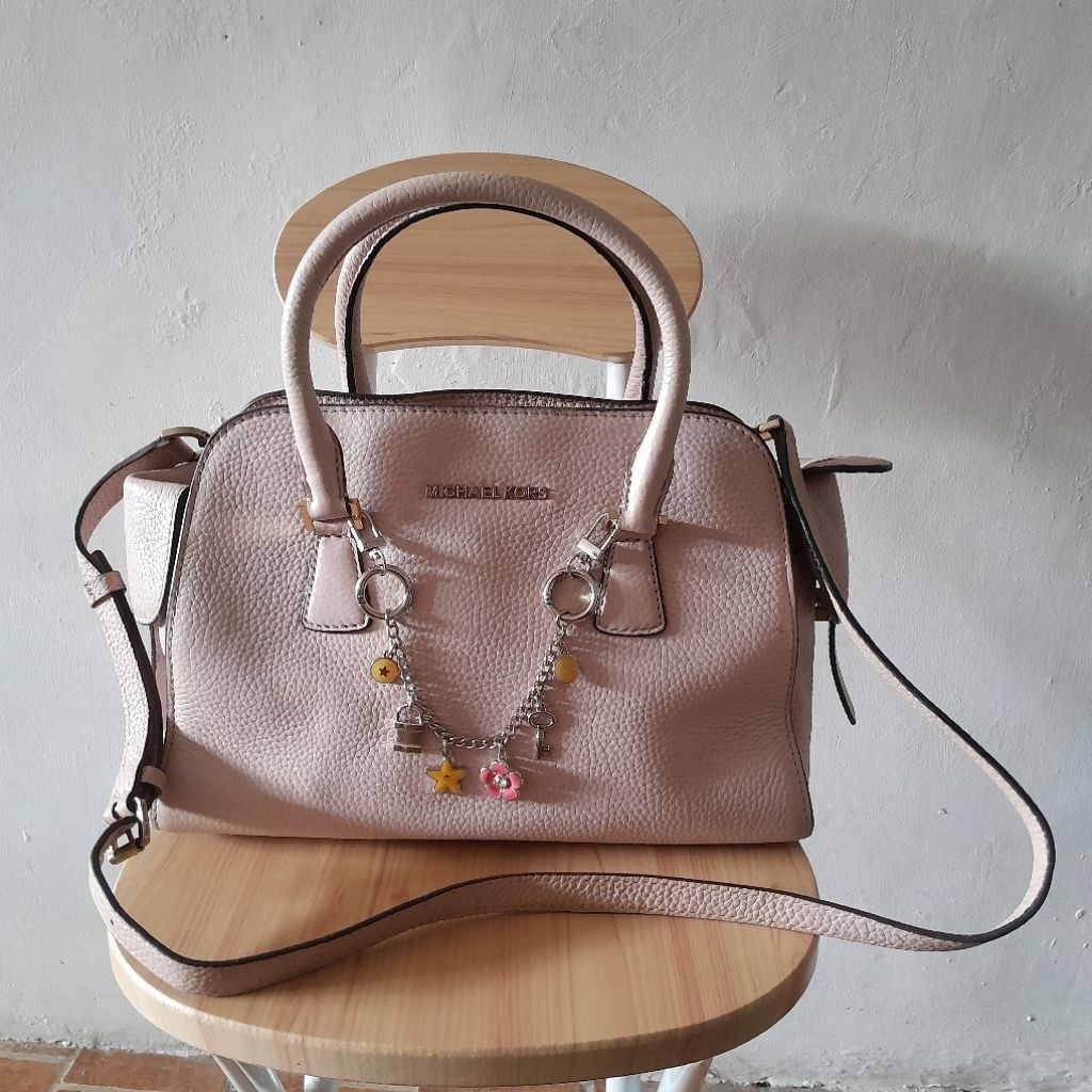 tas michael kors/tas branded second/tas MK preloved/Tas MK second/Tas kulit pink/Tas PL MK/Tas MK or