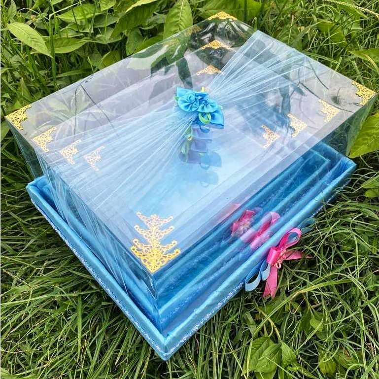 Kotak hantaran pernikahan Satu Set Isi 6 pcs ukuran  jumbo Full Hiasan Mudah Pemasangan