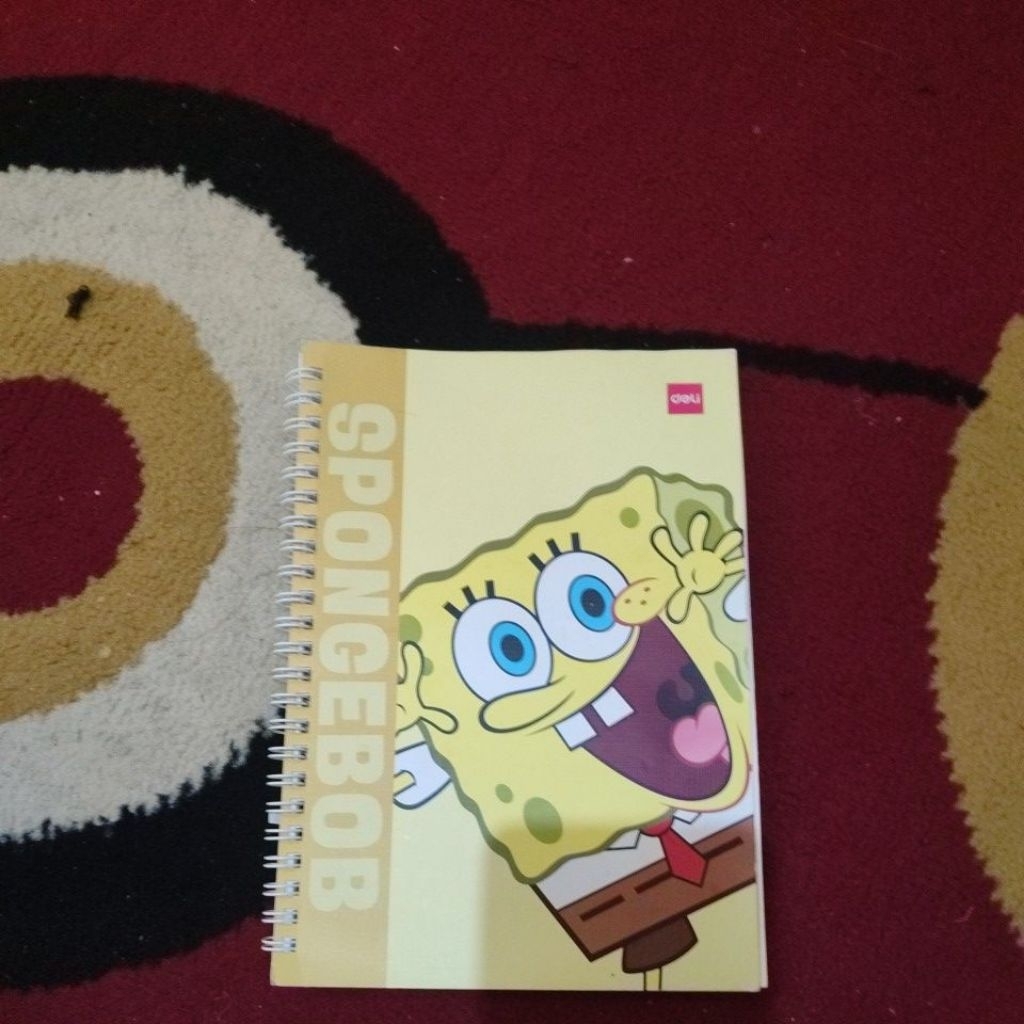 buku catatan Spongebob Deli spiral notebook