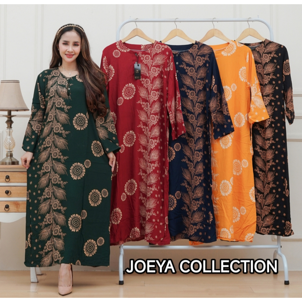 Daster Lengan Panjang LongDress Diva Rayon Santung LD 110