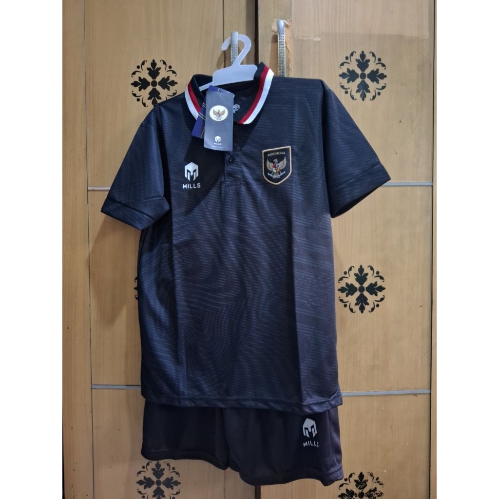 (L) JERSEY TIMNAS INDONESIA THIRD ANAK ANAK SETELAN