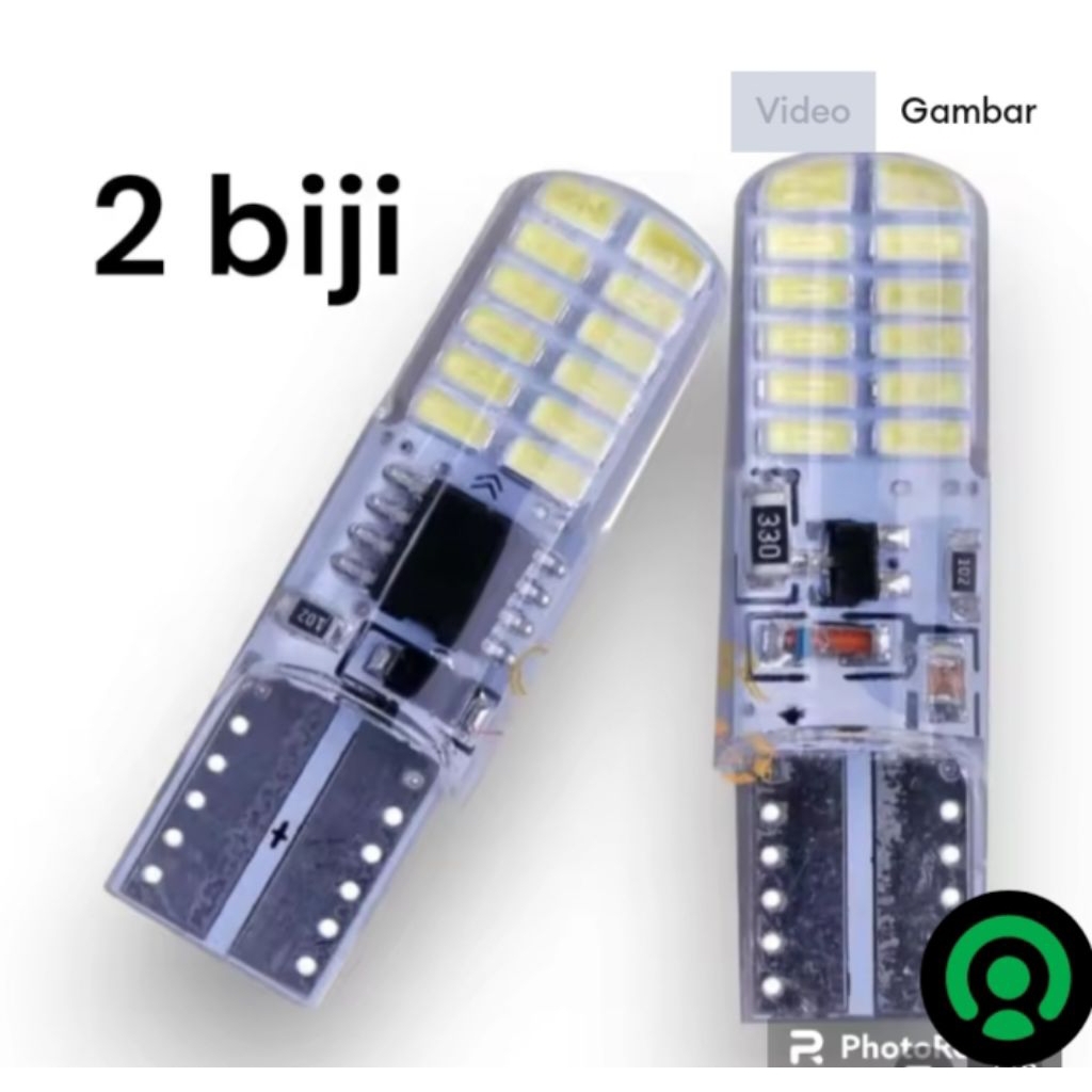 lampu kedip warna biru kiri kanan