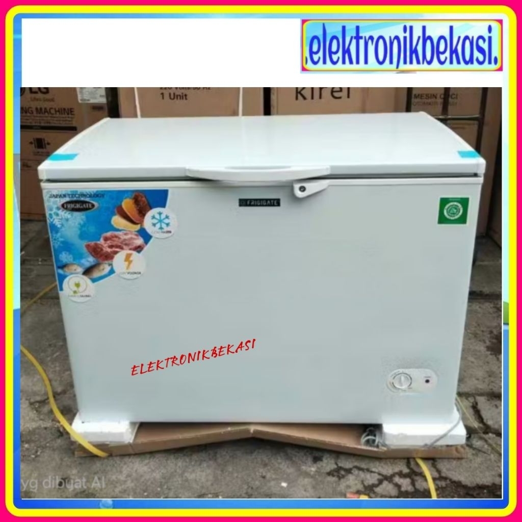 CHEST FREEZER FRIGIGATE F 300 LV / FREEZER BOX FRIGIGATE 300 LITER F-300LV / FRIGIGATE F300LV