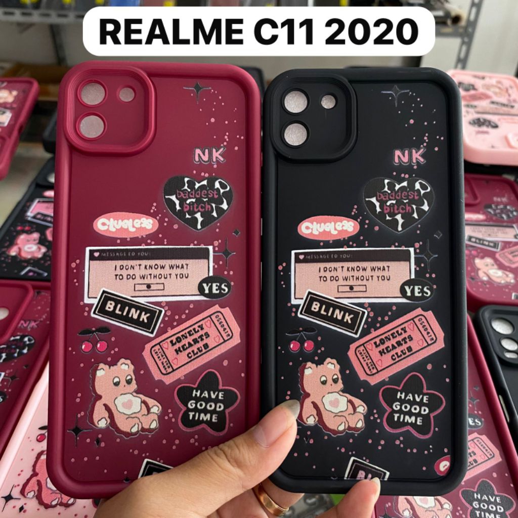 CASING SILIKON MOTIF BLINK REALME C11 2020