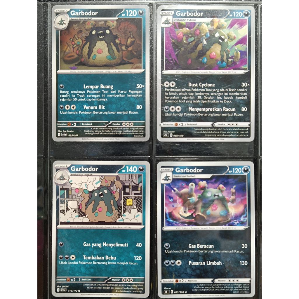 kartu pokemon TCG ori Garbodor Indonesia English Japan China
