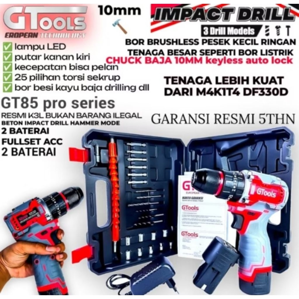 Bor batrai brusles gtools85 baru