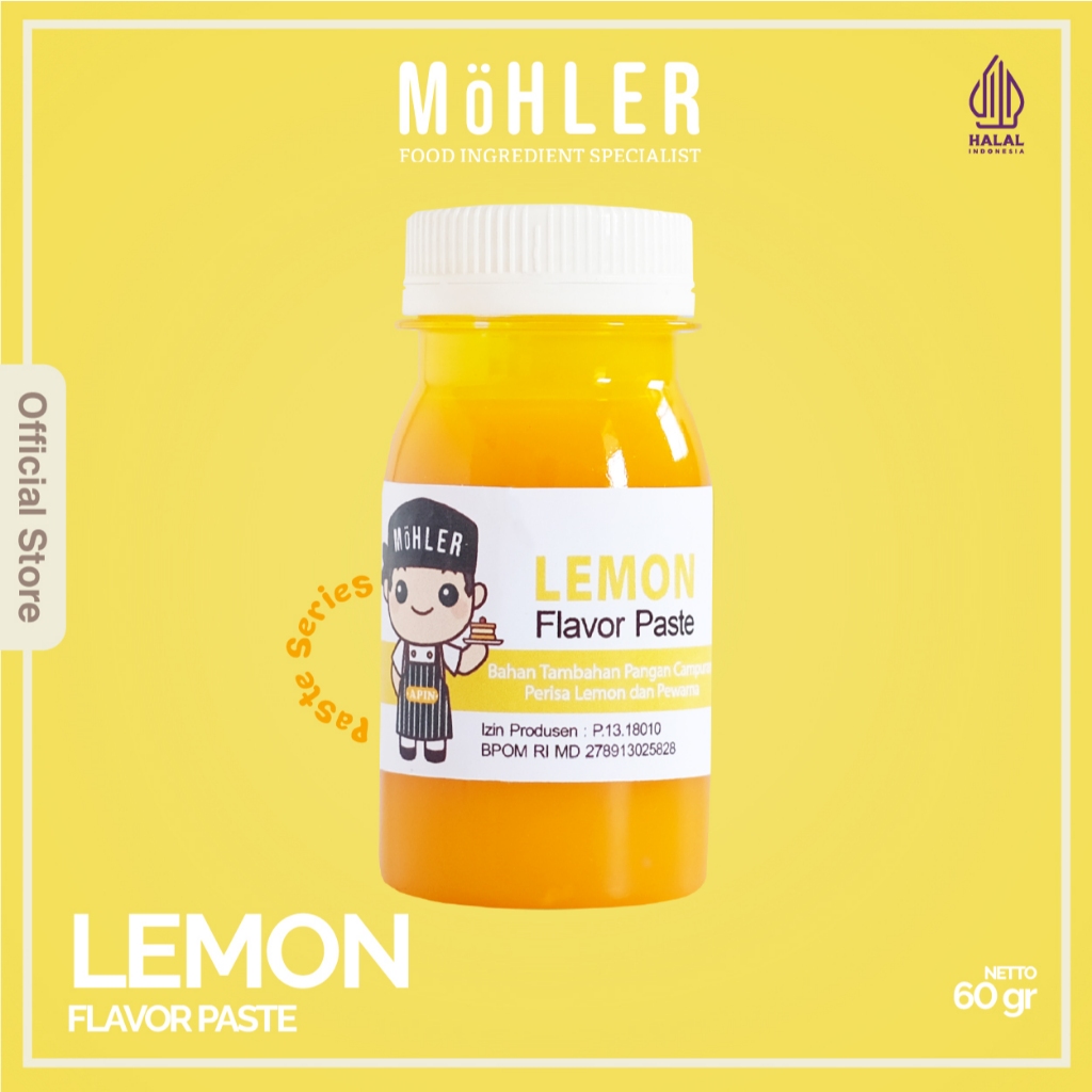 MOHLER Pasta perisa pewarna LEMON