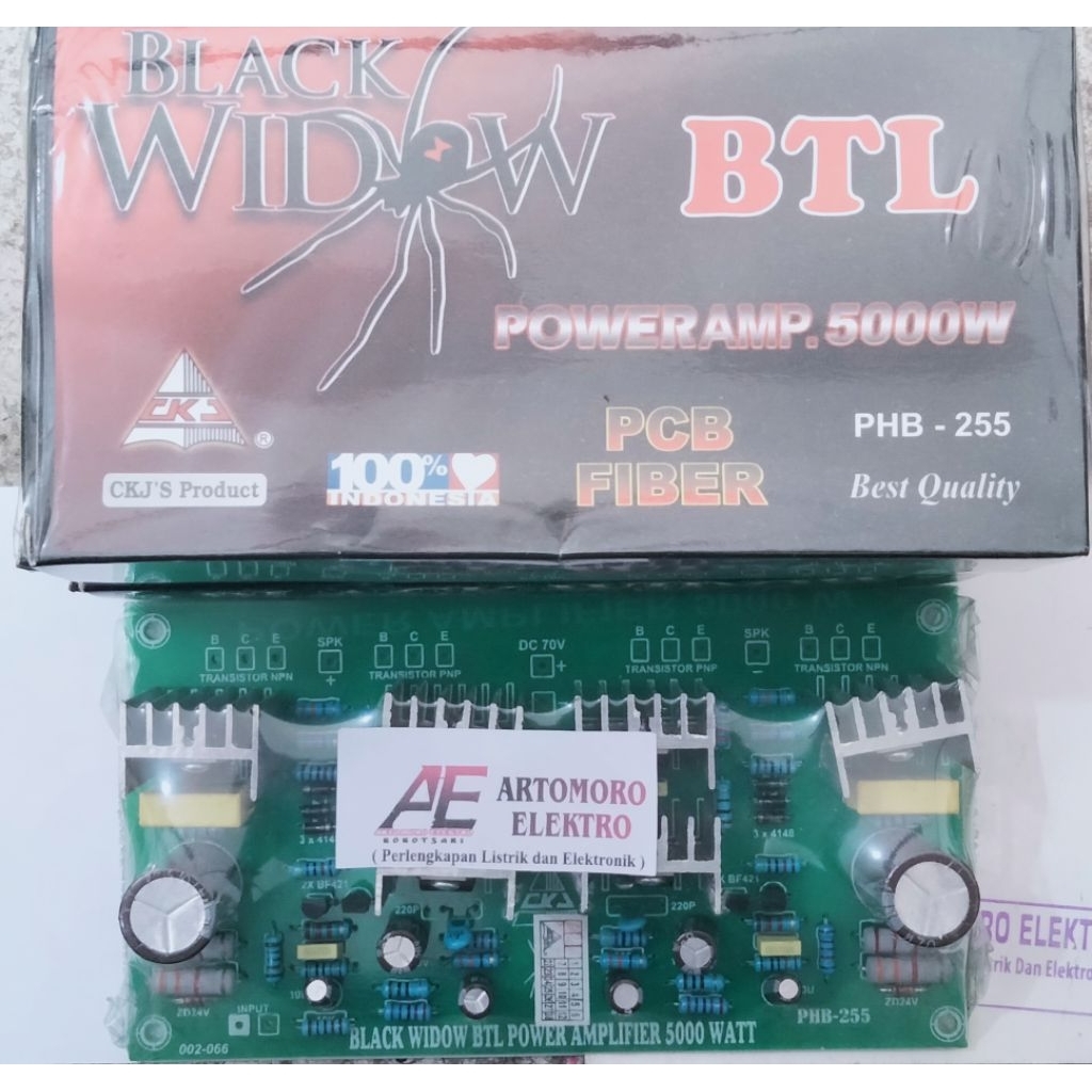 kit power amplifier black widow/phb255/ckj