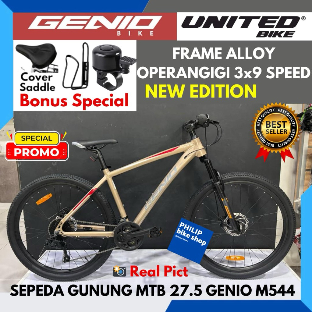 Sepeda Gunung MTB 27.5 Genio M573 M544Frame Allumunium New