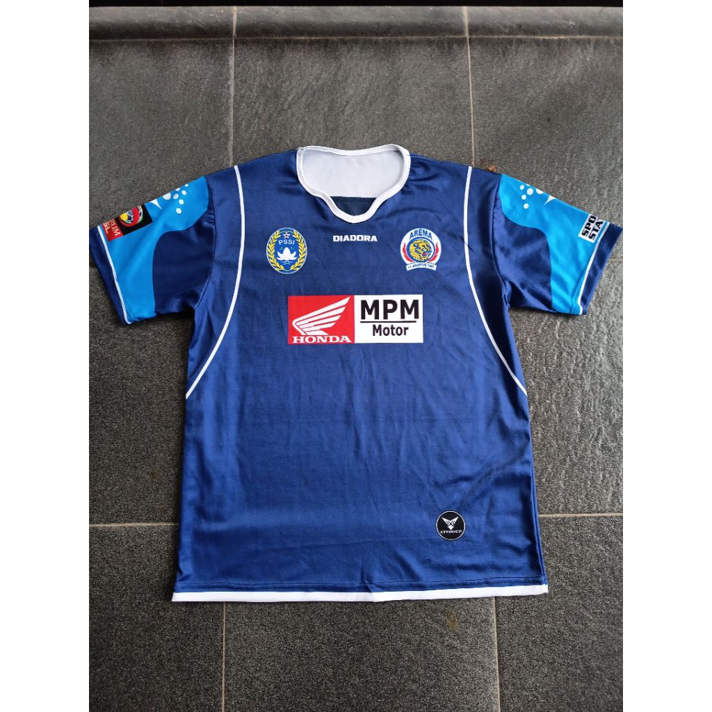kaos Jersey Arema 2009-2010 bahan Milano dryopo full printing