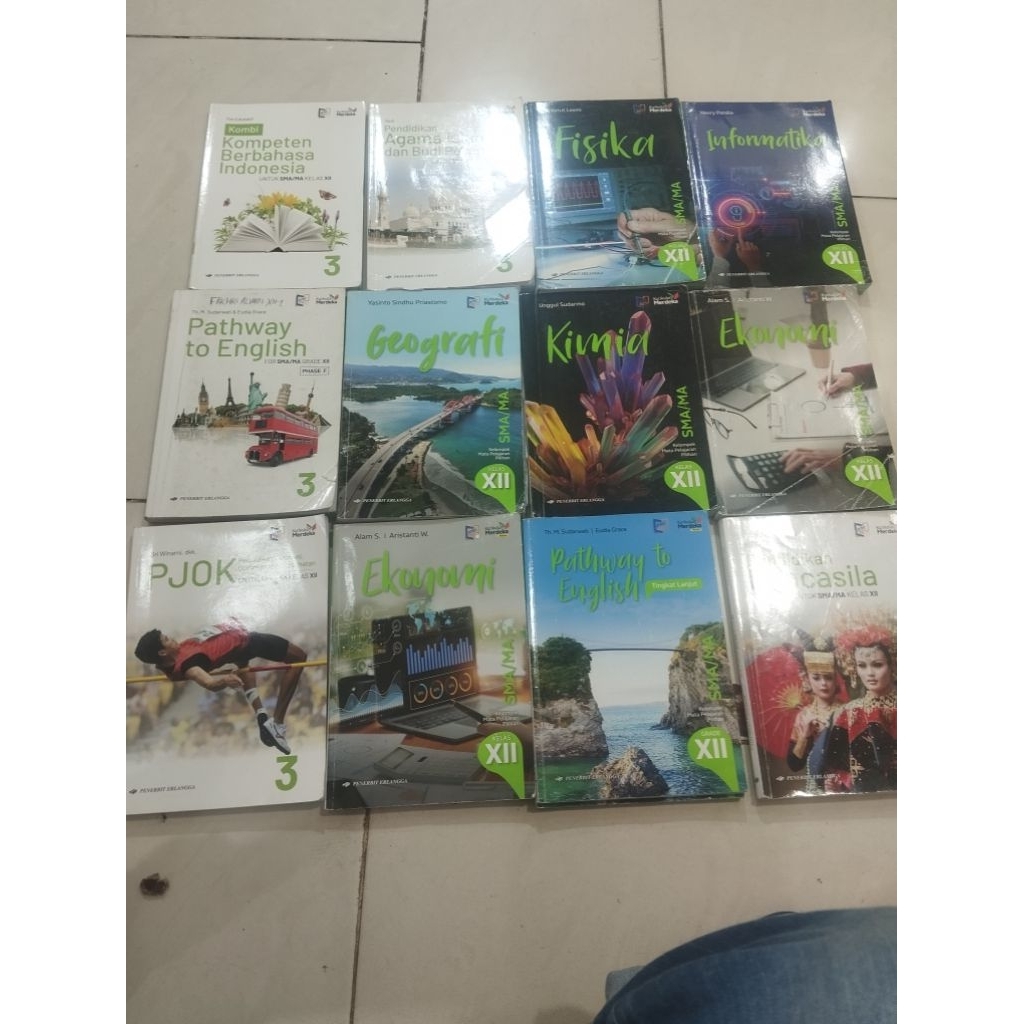 Bekas Original Kurikulum Merdeka Erlangga Kelas 12