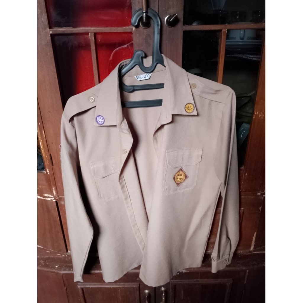 BAJU PRAMUKA PENGGALANG, BAHAN RAPILO LENGAN PANJANG