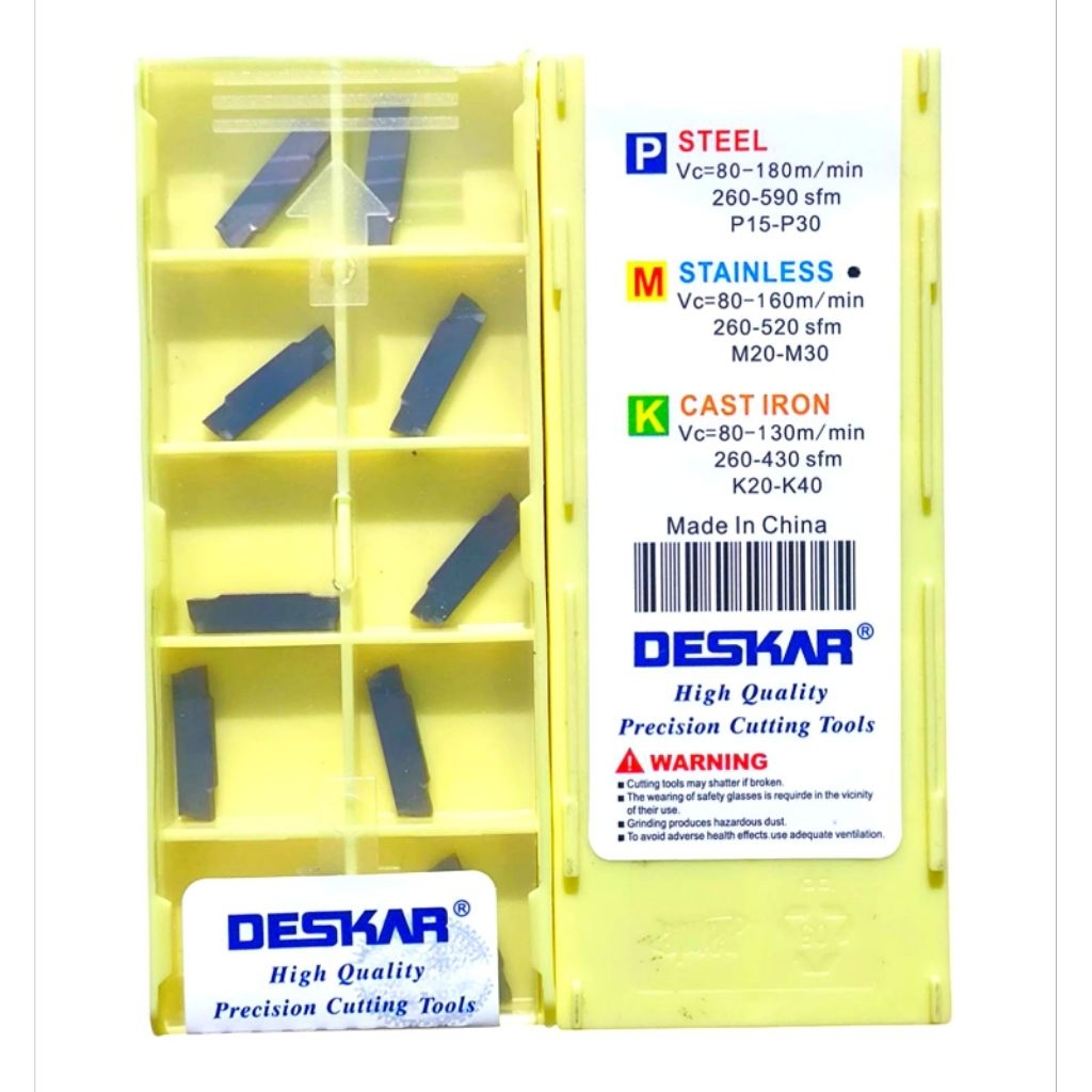 Carbide insert MGMN200 DESKAR pahat bubut potong mgmn 2mm deskar aplikasi holder bubut MGEHR-2