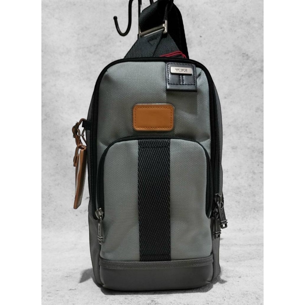 Tumi Fife Slim Sling Bag Grey