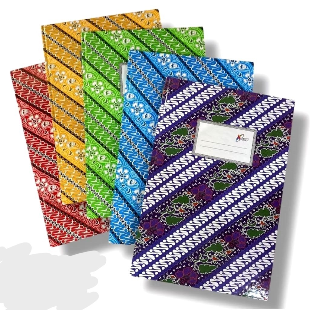 Buku Tulis Hardcover Batik Folio | A4 Folio Buku 100 lembar | Batik Motif | Buku Folio Xpulp | Premi