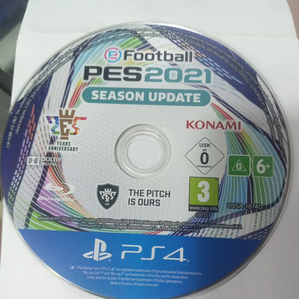 KASET PS4 PES 2021 WE 2021 EFOOTBALL SEASON UPDATE