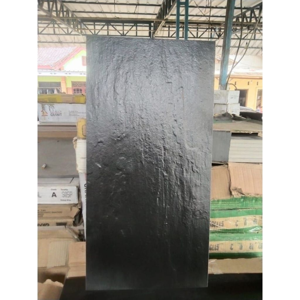 Roman Granit 30x60 Ecuador Nero GT635108CR hitam polos structure