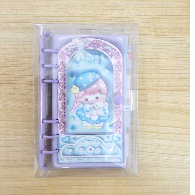 NOTE BOOK/Binder Spiral Happy Time purple